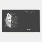 American Eskimo Abstrakt Art Dog Name Post-it Klebezettel (Vorderseite)