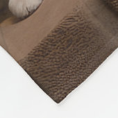 American Eskimo am Feuerplatz Weihnachten Fleecedecke (Ecke)