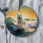 American Eskimo Beach Surfmalerei Button (Beispiel)