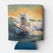 American Eskimo Beach Surfmalerei Dosenkühler (Rückseite)