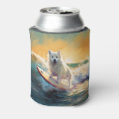 American Eskimo Beach Surfmalerei Dosenkühler (Kanne Rückseite)