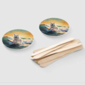 American Eskimo Beach Surfmalerei Fächer (Non-assembled)