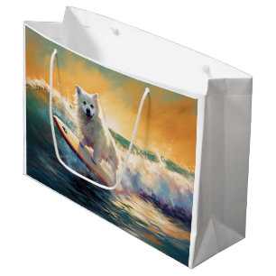 American Eskimo Beach Surfmalerei Große Geschenktüte