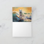 American Eskimo Beach Surfmalerei Karte (Innenseite)
