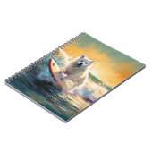 American Eskimo Beach Surfmalerei Notizblock (Linke Seite)