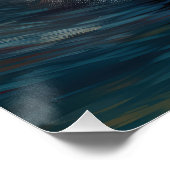 American Eskimo Beach Surfmalerei Poster (Ecke)