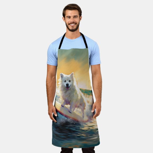American Eskimo Beach Surfmalerei Schürze (Getragen)