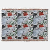 American Eskimo Christmas Decke (Vorderseite)