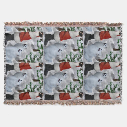 American Eskimo Christmas Decke (Vorderseite)