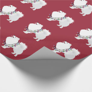 American Eskimo Christmas Design Geschenkpapier