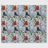 American Eskimo Christmas Geschenke Geschenkpapier (Flach)