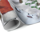 American Eskimo Christmas Geschenke Geschenkpapier (Rolleneckpunkt)