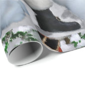 American Eskimo Christmas Geschenkpapier (Rolleneckpunkt)