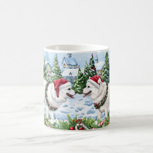 American Eskimo Christmas Kaffeetasse