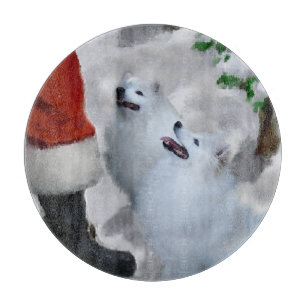 American Eskimo Christmas Schneidebrett