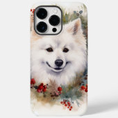 American Eskimo Christmas Wreath Festivals Case-Mate iPhone Hülle (Rückseite)