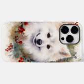 American Eskimo Christmas Wreath Festivals Case-Mate iPhone Hülle (Rückseite (Horizontal))