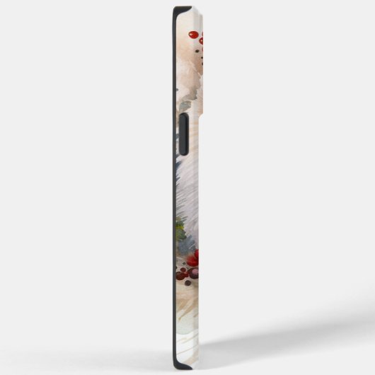 American Eskimo Christmas Wreath Festivals Case-Mate iPhone Hülle (Rückseite / Rechts)