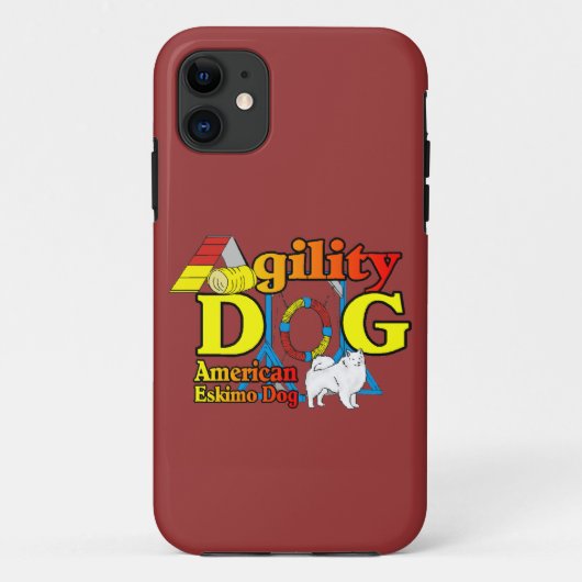 American Eskimo Dog Agility Case-Mate iPhone Hülle (Rückseite)