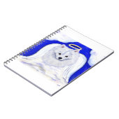 American Eskimo Dog Angel Notizblock (Linke Seite)