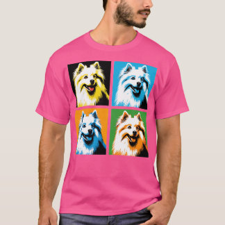 American Eskimo Dog Art Dog Liebhaber T-Shirt
