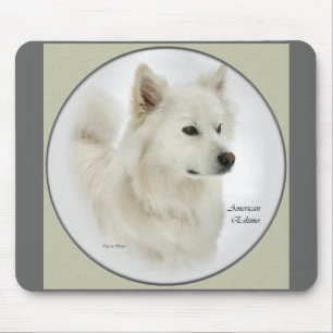 American Eskimo Dog Art Geschenke Mousepad