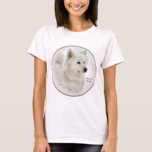 American Eskimo Dog Art Geschenke T-Shirt
