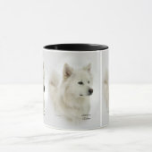 American Eskimo Dog Art Geschenke Tasse (Zentrum)