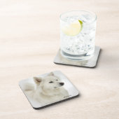 American Eskimo Dog Art Getränkeuntersetzer (Rechte Seite)