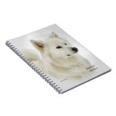 American Eskimo Dog Art Notizblock (Rechte Seite)