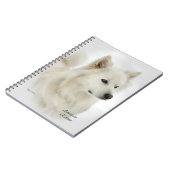 American Eskimo Dog Art Notizblock (Linke Seite)