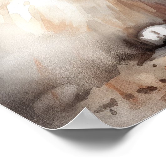 American Eskimo Dog Art Print Poster (Ecke)