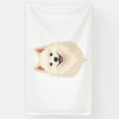 American Eskimo Dog Banner (Vertikal)