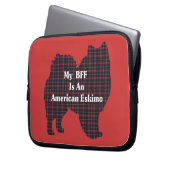 American Eskimo Dog BESTE FREUNDIN Laptopschutzhülle (Vorderseite Links)