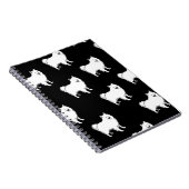 American Eskimo Dog Breed Pattern Notizblock (Rechte Seite)