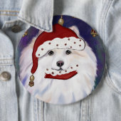 American Eskimo Dog Button (Beispiel)