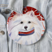 American Eskimo Dog Button (Beispiel)