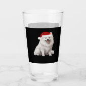 American Eskimo Dog Christmas Tree Dog Welpe Water Glas (Vorderseite)
