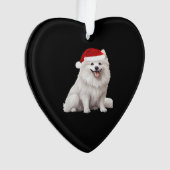 American Eskimo Dog Christmas Tree Dog Welpe Water Ornament (Vorderseite)