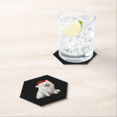 American Eskimo Dog Christmas Tree Dog Welpe Water Untersetzer (Vor Ort)