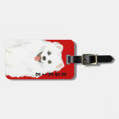 American Eskimo Dog Color Block Gepäckanhänger (Vorderseite horizontal)