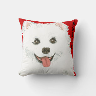 American Eskimo Dog Color Block Kissen