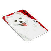 American Eskimo Dog Color Block Magnet (Rechte Seite)