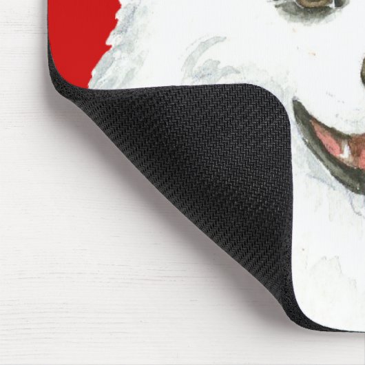 American Eskimo Dog Color Block Mousepad (Ecke)