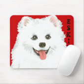 American Eskimo Dog Color Block Mousepad (Mit Mouse)