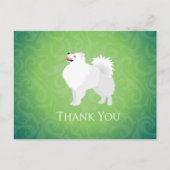 American Eskimo Dog Danke Design Postkarte (Vorderseite)