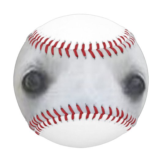 American_Eskimo_Dog eyes Baseball (Vorderseite)