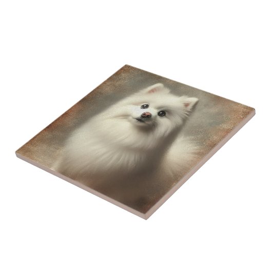 American Eskimo Dog Fliese (Seite)