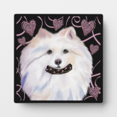 American Eskimo Dog Fotoplatte (Vorderseite)