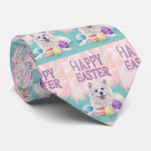 American Eskimo Dog Frohe Ostern Krawatte (Gerollt)